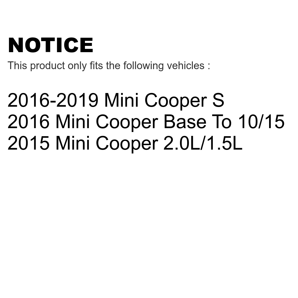 Transit Auto - Rear Coated Drilled Slotted Disc Brake Rotors And Ceramic Pads Kit For Mini Cooper KDC-100849