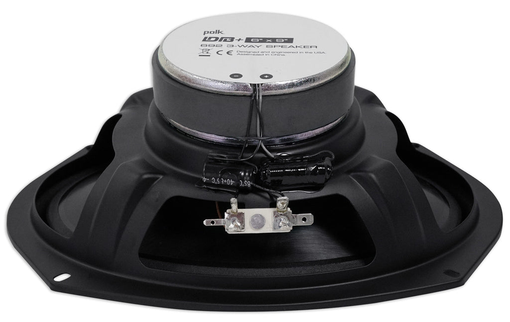2) Polk Audio DB692 6X9" 450w Car Audio Marine/ATV/Motorcycle Speakers+Cyberbuds