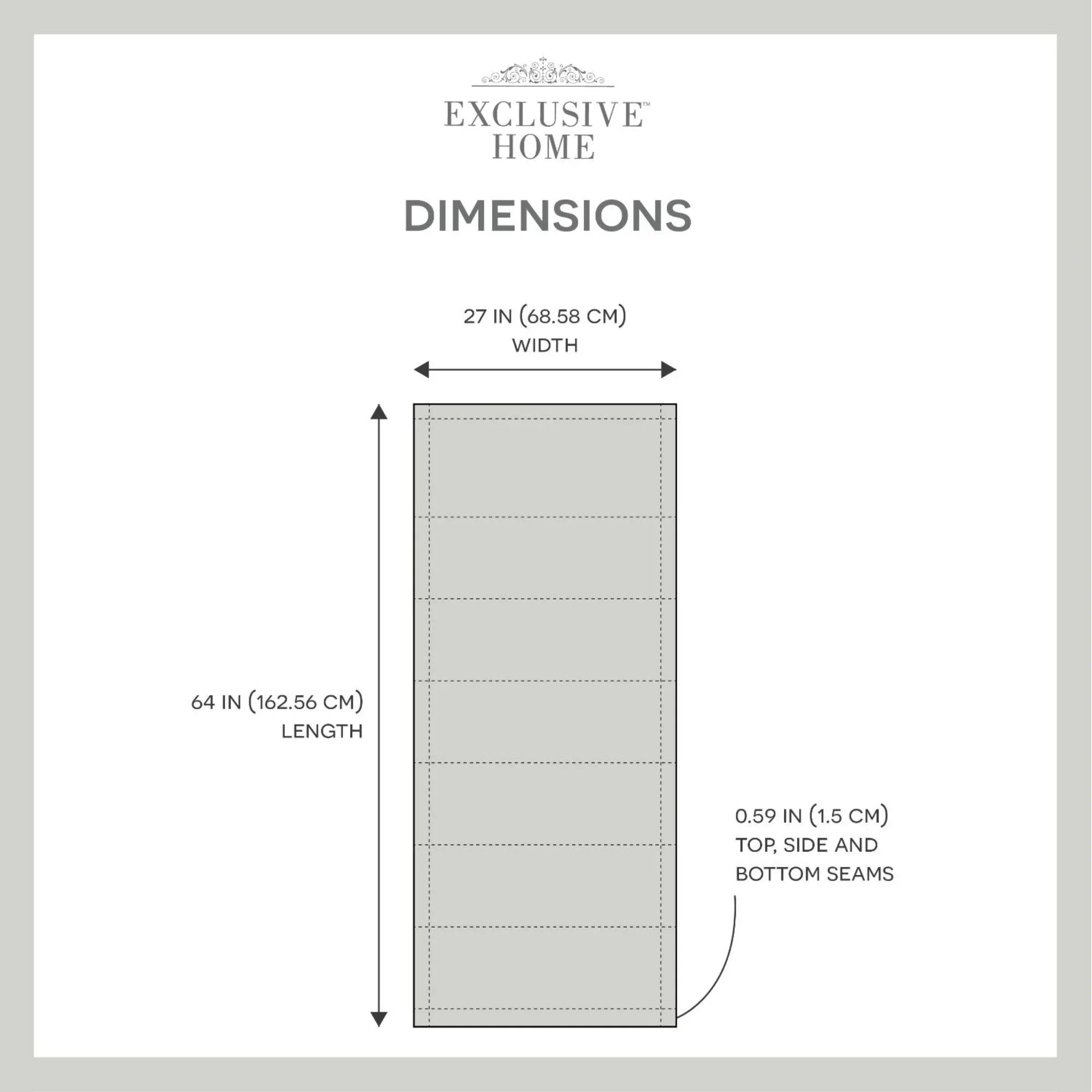 Exclusive Home Esme Total Blackout Roman Shade, 27"x64", Slate Blue