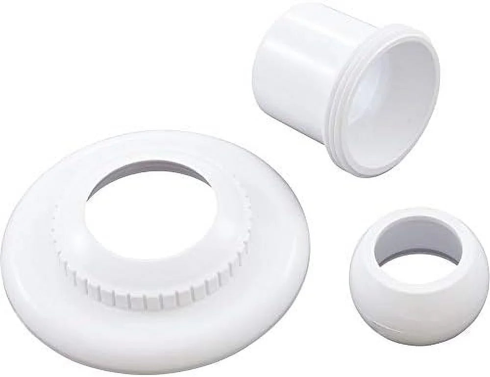 SP1422E White 1-Inch Opening Large Hydrostream Extended Directional Flow Inlet Fitting With 1-1/2-Inch SLIP Thread