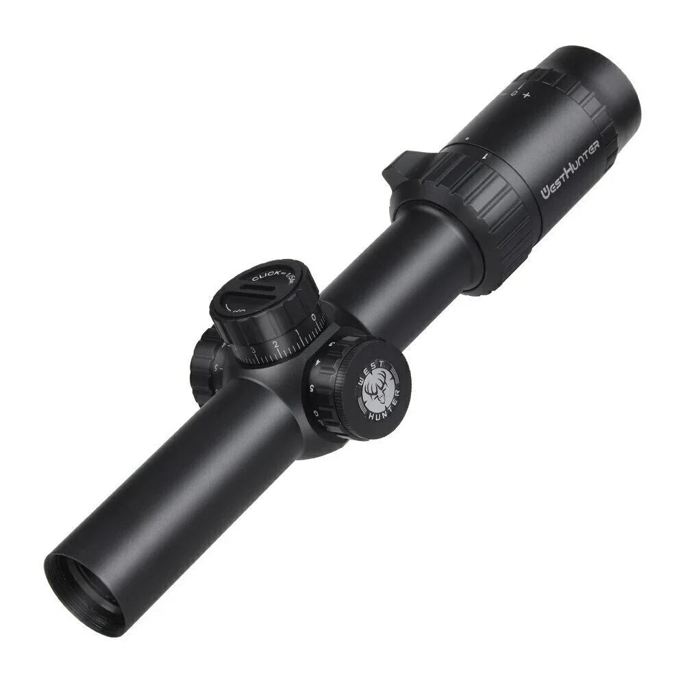 WESTHUNTER HD-S 1-5X24 IR Compact Scope, Illuminated Reticle Sights, One Piece Mount