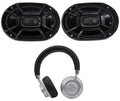 2) Polk Audio DB692 6X9" 450w Car Ship Speakers+Headphones