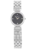 Pre-Owned Raymond Weil Chorus Steel Black Dial Quartz Ladies Watch 5890-ST-20082 (Good)