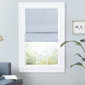 Exclusive Home Esme Total Blackout Roman Shade, 27"x64", Slate Blue
