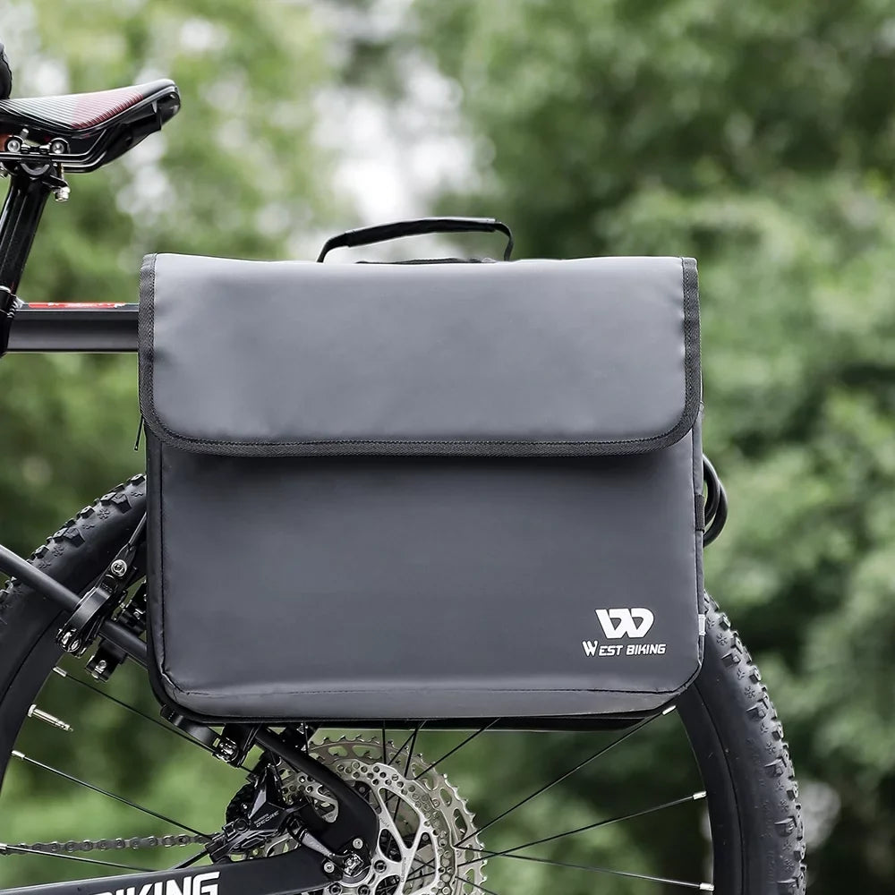 WEST BIKING Rear Seats Bag Large Capacity Carriers Rack Seats Trunk Bags Luggage Carriers Waterproof Cycling Bag