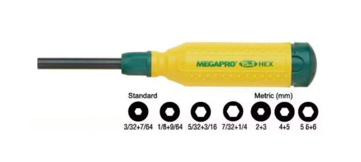 Hex Bit 8 1/2 in, Drive Size: 1/4 in , Num. of pieces:8