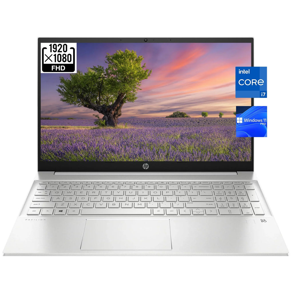 HP 2023 Pavilion 15.6 FHD [Windows 11 Pro] Business Laptop, 13th Gen Intel 10-Core i7-1355U, 32GB RAM, 1TB PCIe SSD, Intel Iris Xe Graphics, Wi-Fi 6, HDMI, w/Office Accessories