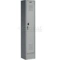 Global Industrial PS1216AG Paramount Single Tier 1 Door Assembled Locker, Gray - 12 x 12 x 60 in.