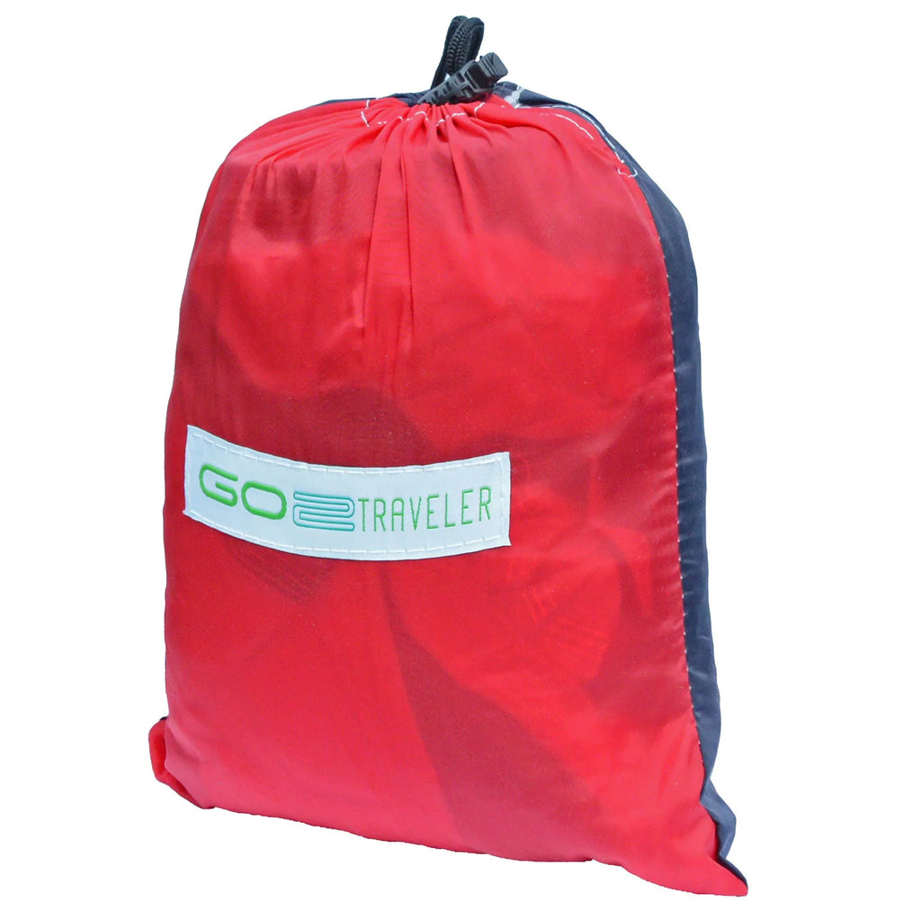The Hamptons Collection 118" Red and Blue Polyester Traveler Camping Hammock