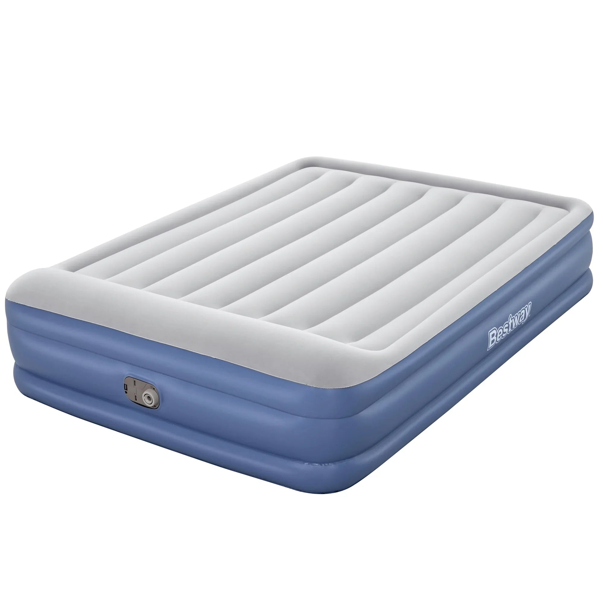 Bestway Tritech Air Mattress Queen 18” with Built-in AC Pump and Antimicrobial Coating