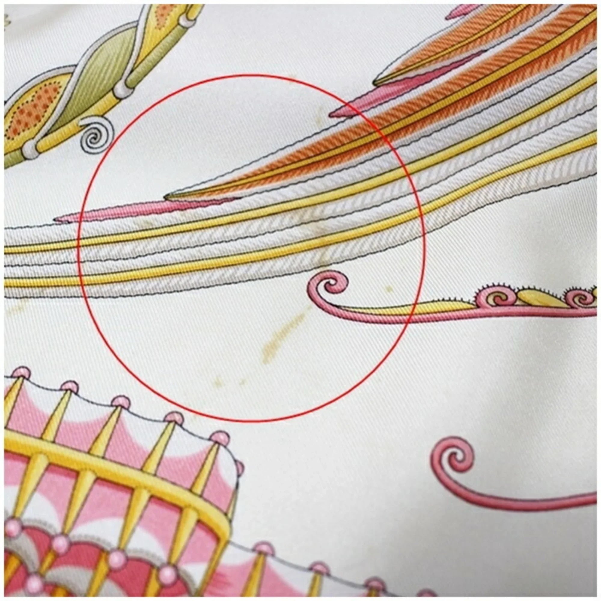 Pre-Owned Salvatore Ferragamo Silk Scarf Muffler Fish Pattern Beige SALVATORE FERRAGAMO Women's (Good)