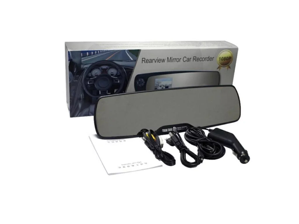 1080P Super Wide Angle Rearview Mirror D300 Driving Recorder Infrared NighLCD