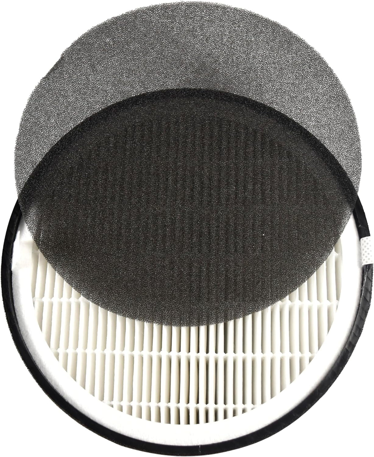 HQRP 4-Pack LV-H132-RF Replacement Filter Fitting with LEVOIT LV-H132 Air Purifier, 3-in-1 HEPA Activated Carbon Filter Set