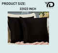 Linen Throw Pillow Coating Set of 2 Farmhouse Waterproof Decorative Pillowcase Soft and Cozy Square Cushion Case for Outdoor and Sofa Chairs