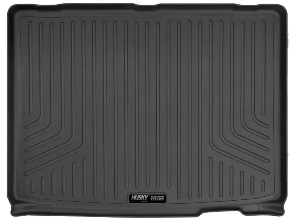 Husky by RealTruck Climate Series Cargo Liner Black Matching with 12-19 Toyota Highlander; Matching with to back of 2nd row Seats over foldered 3rd row Seats