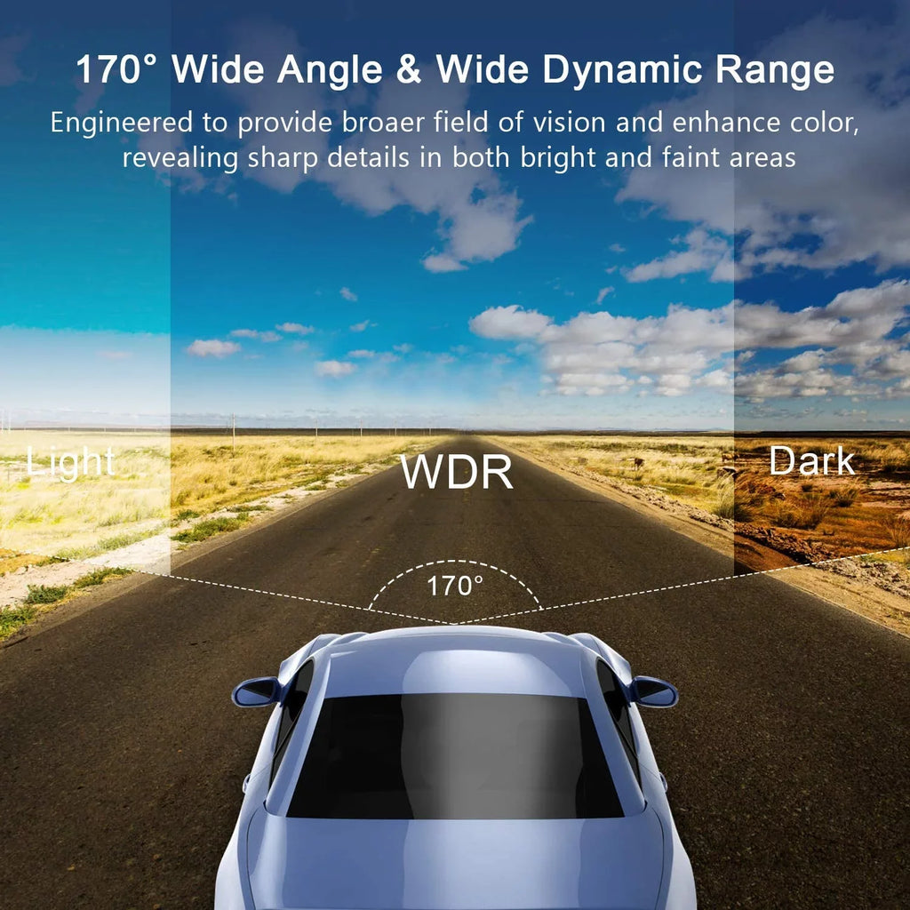 Dash Cam Front with 32G SD Card, 1080P FHD Car Driving Recorder 3'' IPS Screen 170°Wide Angle Dashboard Camera Aluminum Alloy Case, WDR G-Sensor Parking Monitor Loop Recording Motion Detection