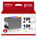 PFI120 PFI-120 Ink Cartridges Replacement for Canon PFI120 PFI-120 PFI-120MBK PFI-120BK PFI-120C PFI-120M PFI-120Y Work for Canon ImagePROGRAF IPF TM-200 TM-205 TM-300 TM-305 and GP-200 GP-300 Printer