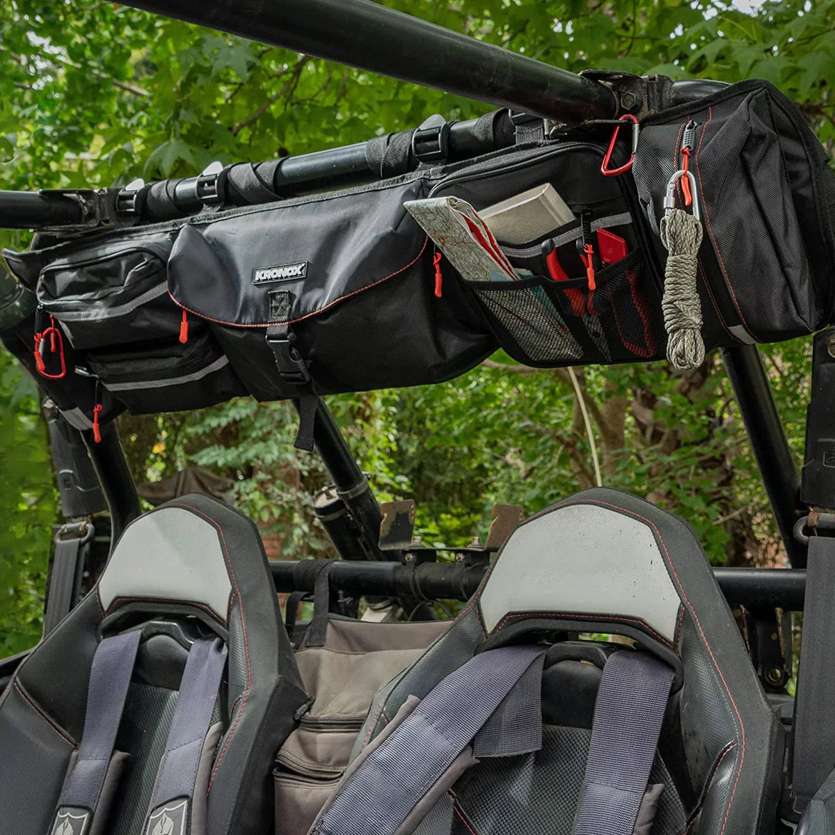 KRONOX UTV Roll Cage Organizer - Resilient Storage Solution for Off-Road Adventures