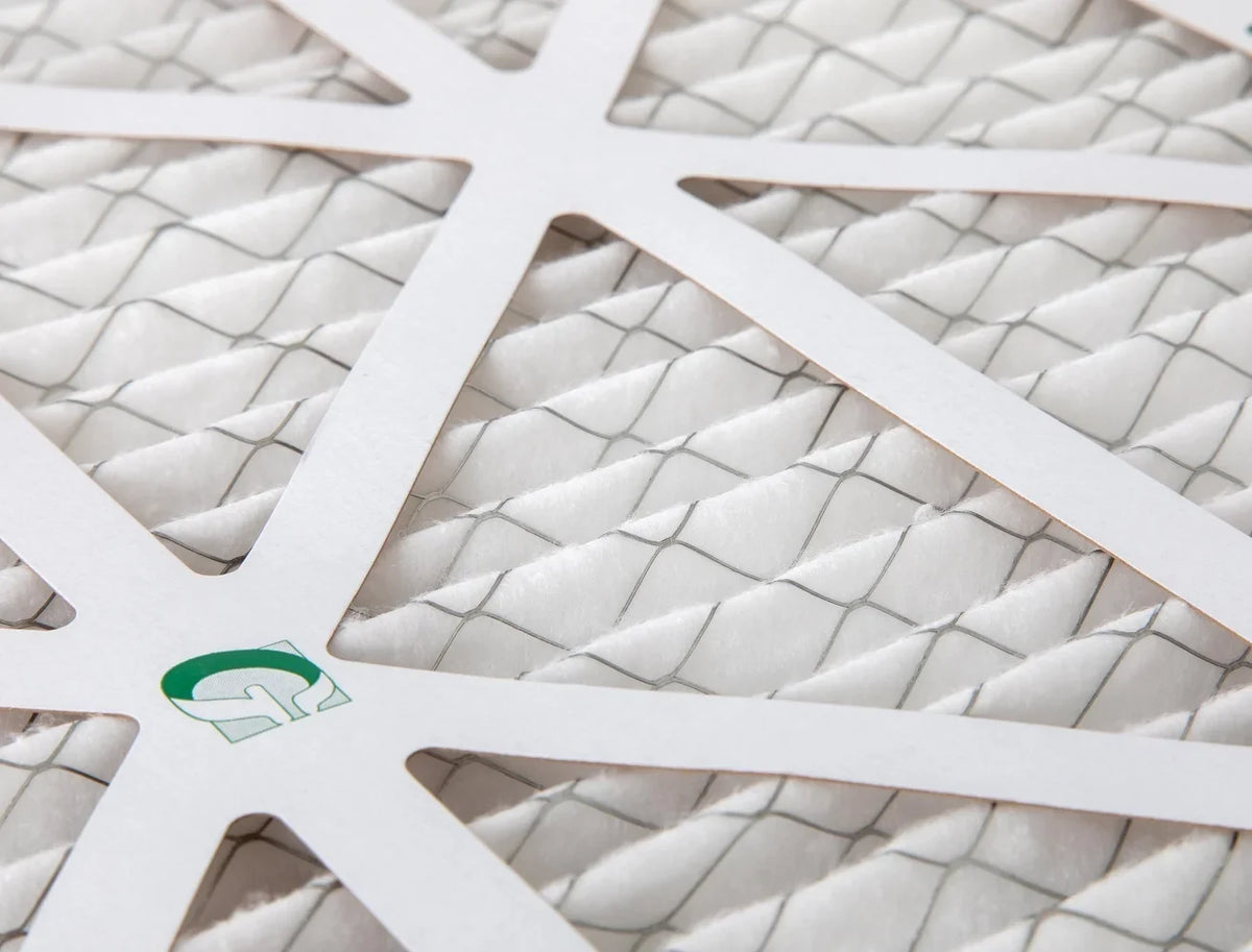 12x24x4 MERV 10 Pleated HVAC Air Filters by Glasfloss. ( Quantity 5 ) Exact Size: 11-3/8 x 23-3/8 x 3-3/4