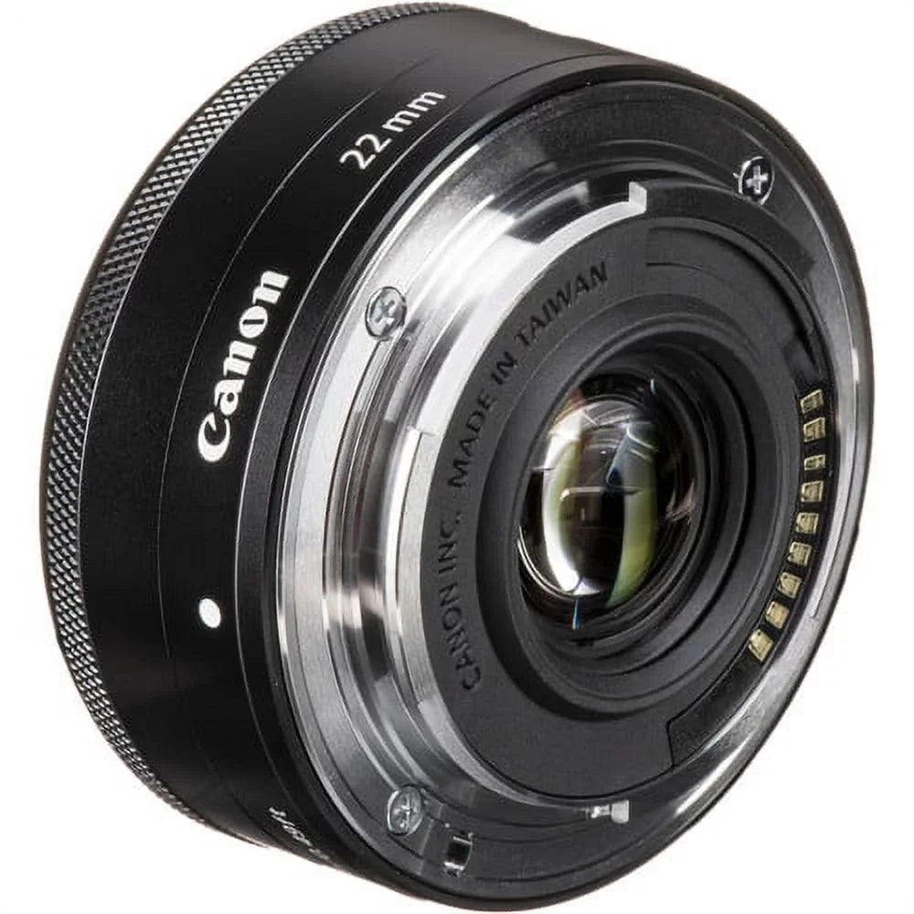 Canon EF-M 22mm f/2 STM Lens in Black Suitable with Canon Mirrorless Cameras: Canon EOS M10, M100, M200, M3, M5, M50, M50 Mark II, M6, M6 Mark II & More
