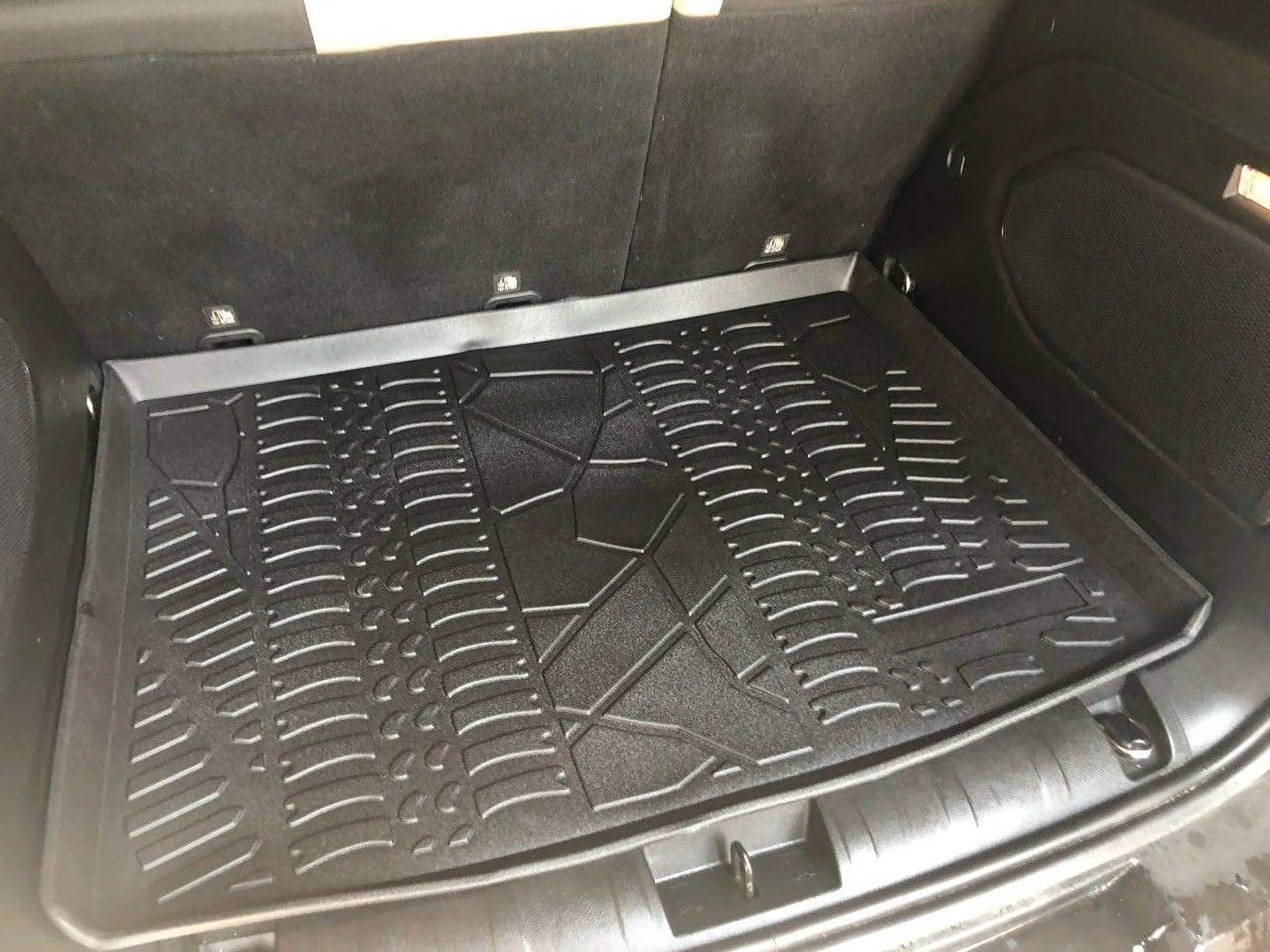 EACCESSORIES EA Cargo Liner – Trunk Mat for Jeep Renegade 2015-2023 – Durable Trunk Mats for Cars with Raised Lip – Non-Slip Car Trunk Mat Rubber – Easy to Install – Laser Pre-Cut Design