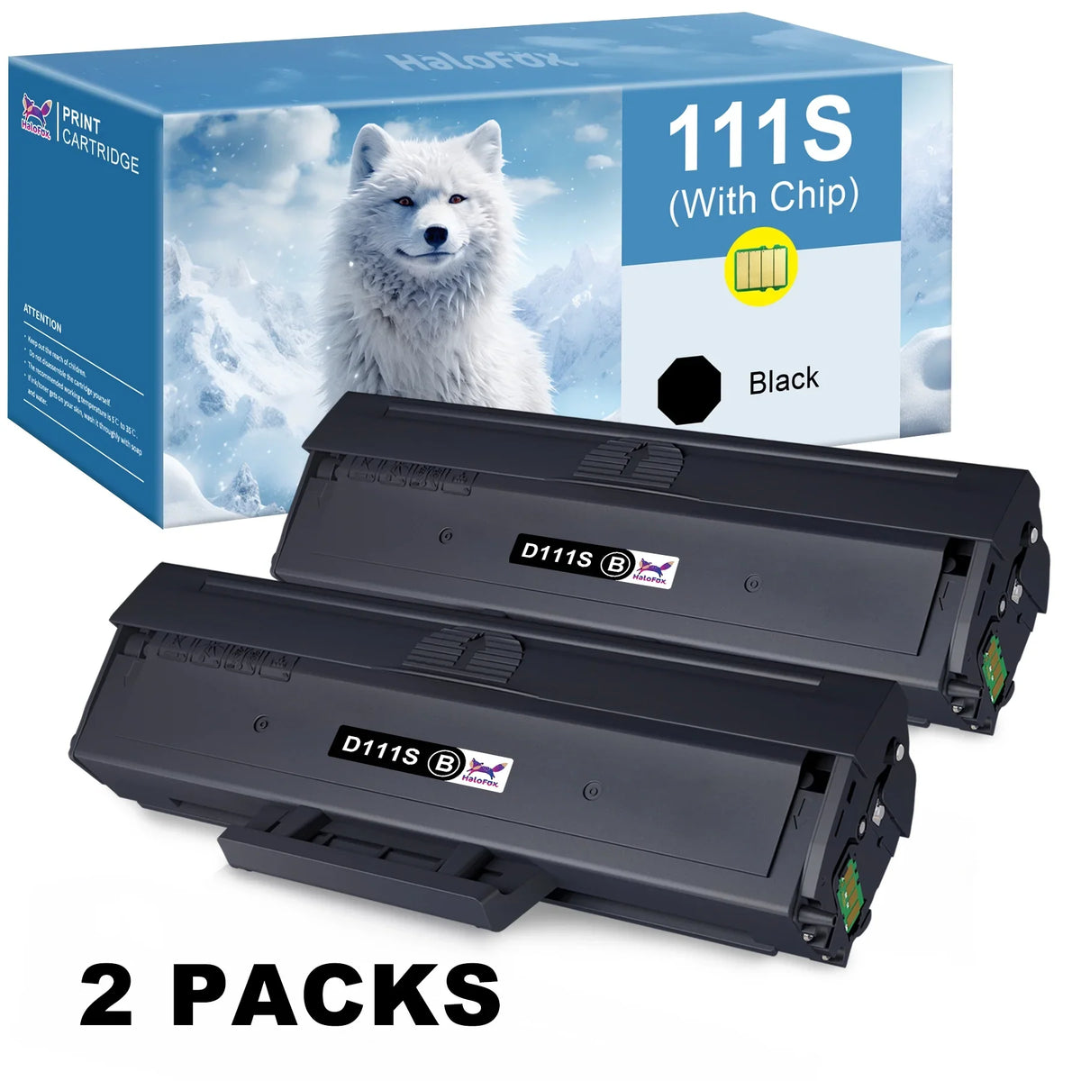 MLT111S MLT-D111S MLTD111S D111S Toner Cartridge for Samsung MLT111S MLT-D111S MLTD111S D111S, Use with Samsung Xpress M2020W, M2070FW, M2070W Laser Printers (2 Black)
