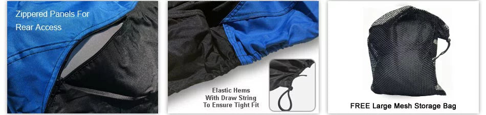 Environment Jet Ski Shield For YAMAHA GP 800R 2001-2005 - BLUE / Black Color - All Environment - Trailerable - Protects from Rain, Sun, UV Rays, And More! Includes Trailer Straps And Storage Bag