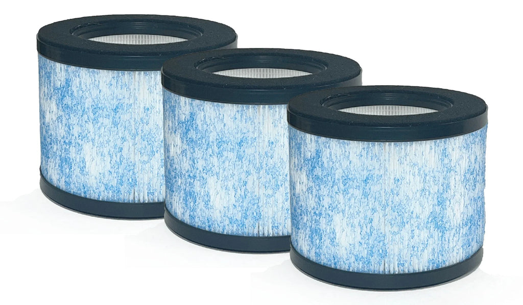 Nispira True HEPA Filter Replacement Matching with Ibuki Air Purifier C102 MA-01CW, MA-18, Okaysou AirMic4S. 3 Packs