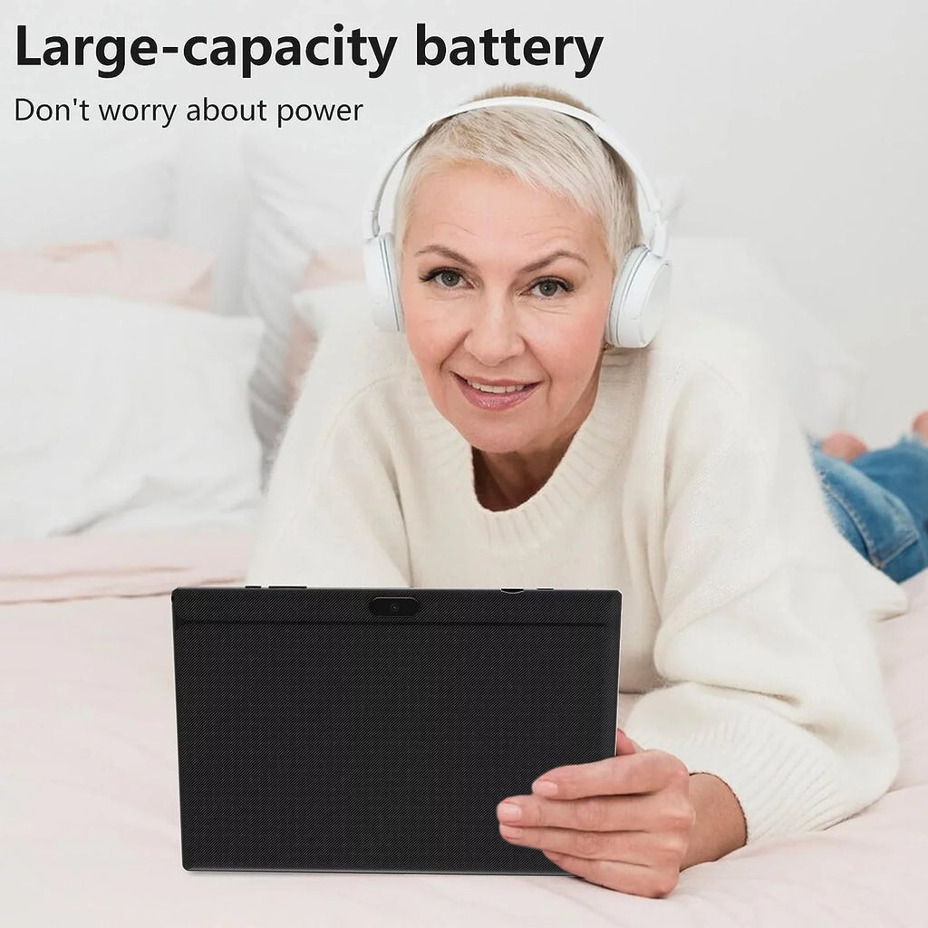 10.1 Inch Android 11 Tablet, Newest 2 in 1 Tablets, 4GB RAM+64GB ROM Quad-Core Processor, 1280*800 FHD Tableta with Keyboard/Mouse/Case/Stylus/Tempered Film, 8MP Dual Camera 6000mAh Battery 10" Tab PC