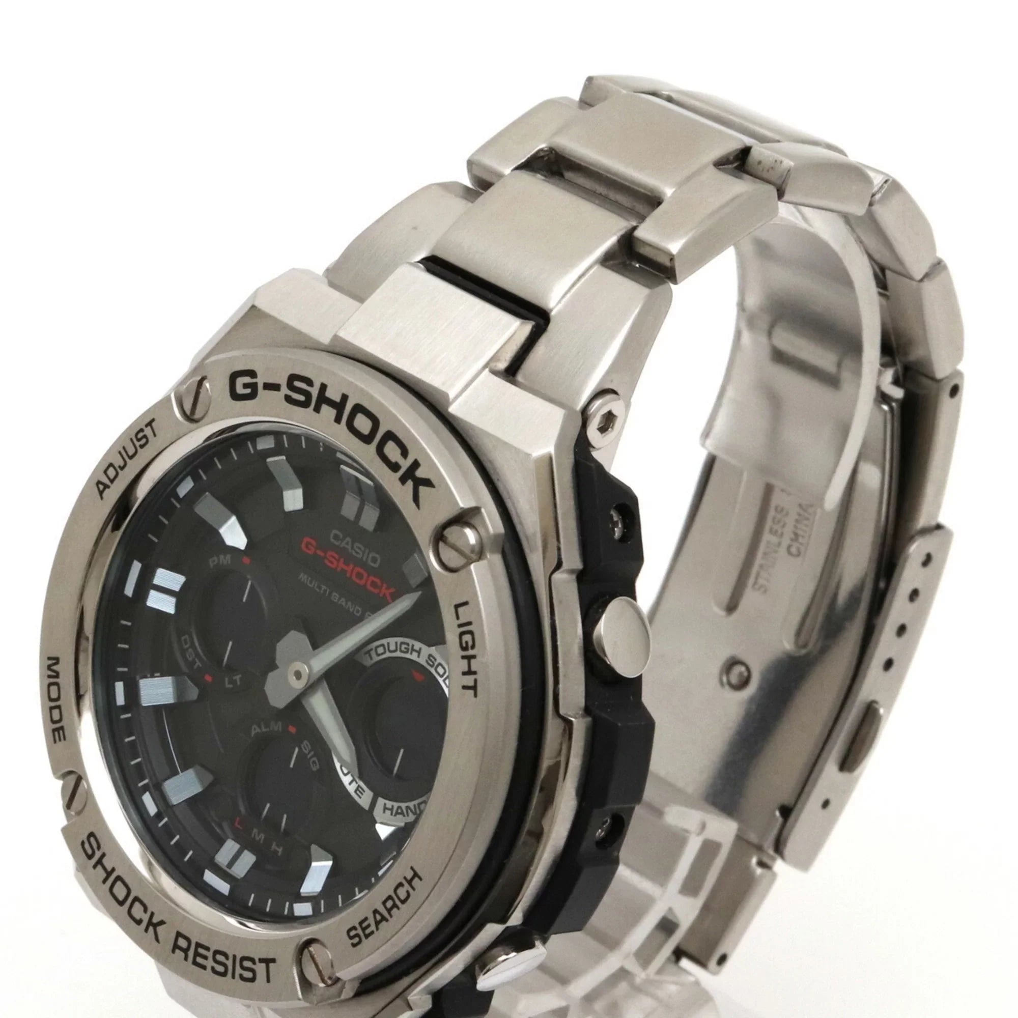 Pre-Owned Watch CASIO Casio G-Shock G-STEEL G steel tough solar multiband 6 SS black men's GST-W110D (Good)