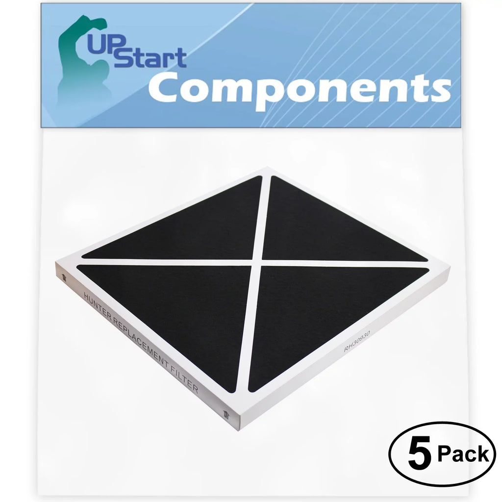 5-Pack Replacement for Hunter 37375 Air Purifier Filter - Matching with Hunter 30930 Air Filter