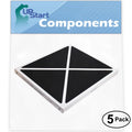 5-Pack Replacement for Hunter 37375 Air Purifier Filter - Matching with Hunter 30930 Air Filter