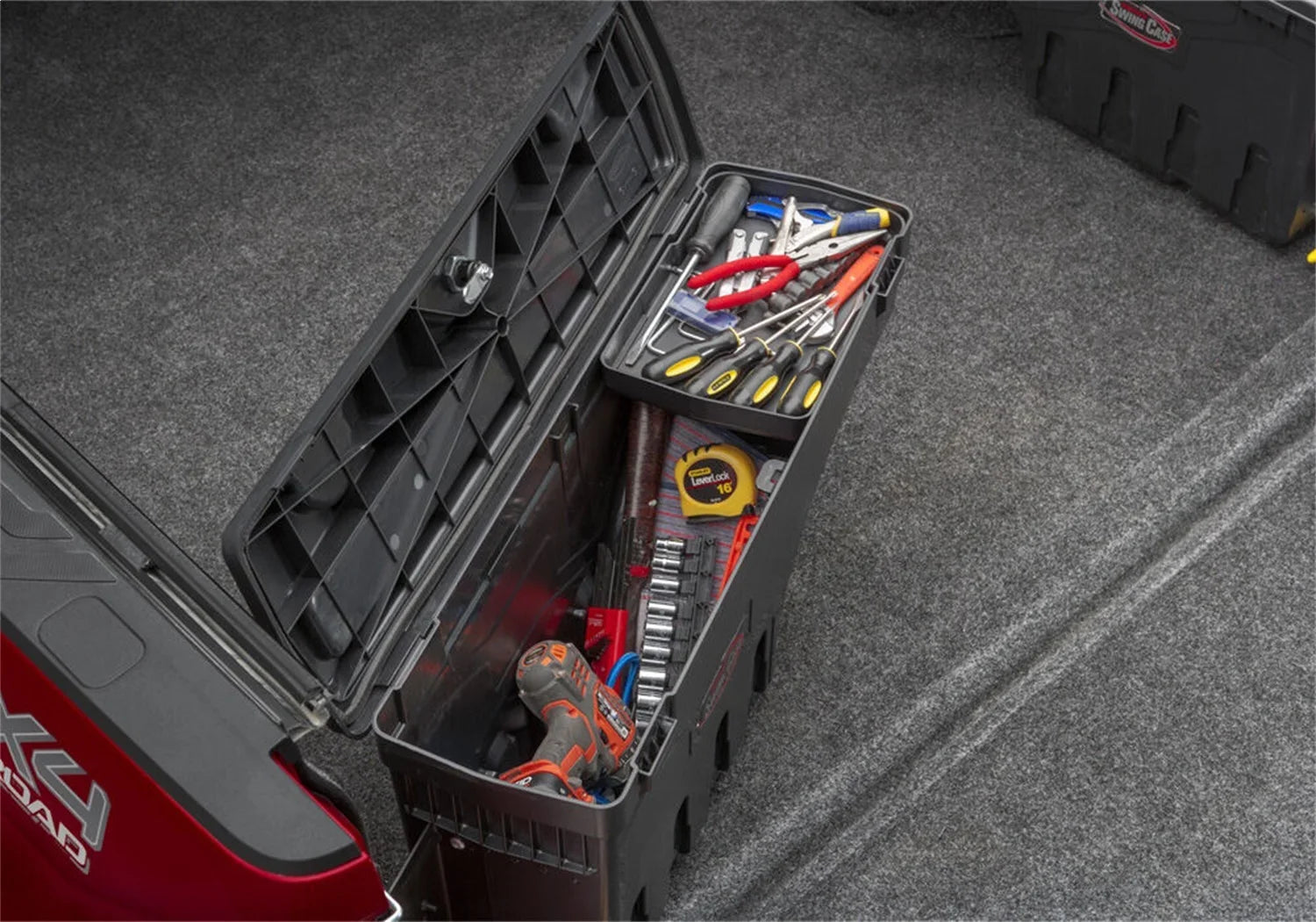 Coating By RealTruck SwingCase Truck Bed Storage Box | SC503D | Fits 2022 - 2023 Nissan Frontier Drivers Side