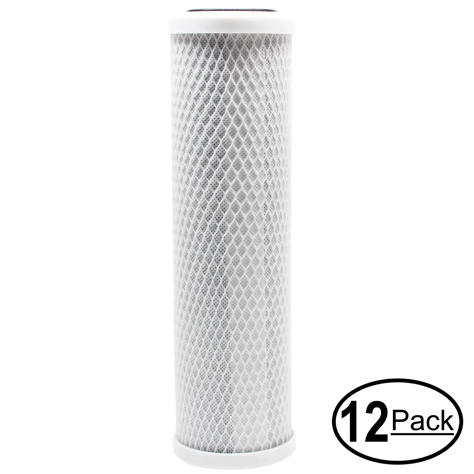 16-Pack Replacement for AquaFX GRWH300-CB-TDS Activated Carbon Block Filter - Universal 10 inch Filter for AquaFX Top-notch White RO/DI 300 GPD - Denali Pure Brand