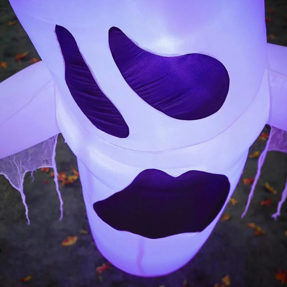12 ft. Short Circuit Ghost Halloween Inflatable with Lightshow
