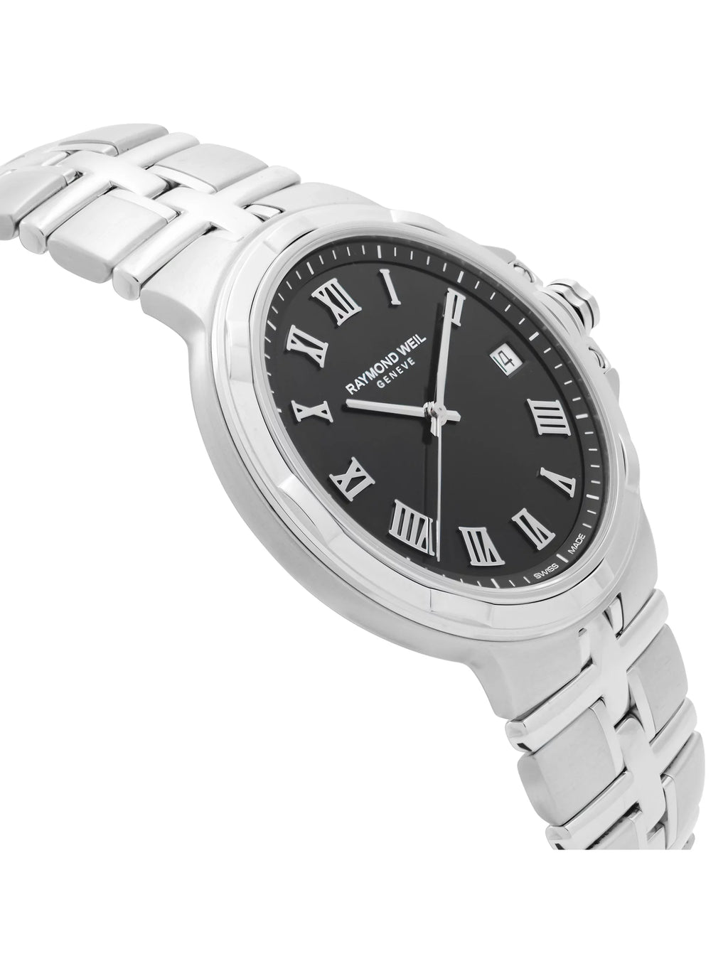 Raymond Weil Parsifal Stainless Steel Black Dial Quartz Mens Watch 5580-ST-00208