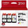 275XL 276XL Ink Cartridge Combo Pack Replacement for Canon PG-275 CL-276 275XL 276XL used with Canon PIXMA TS3520 TS3522 TS3500 TR4720 TR4722 TR4700 Printers(2 Black, 1 Color)