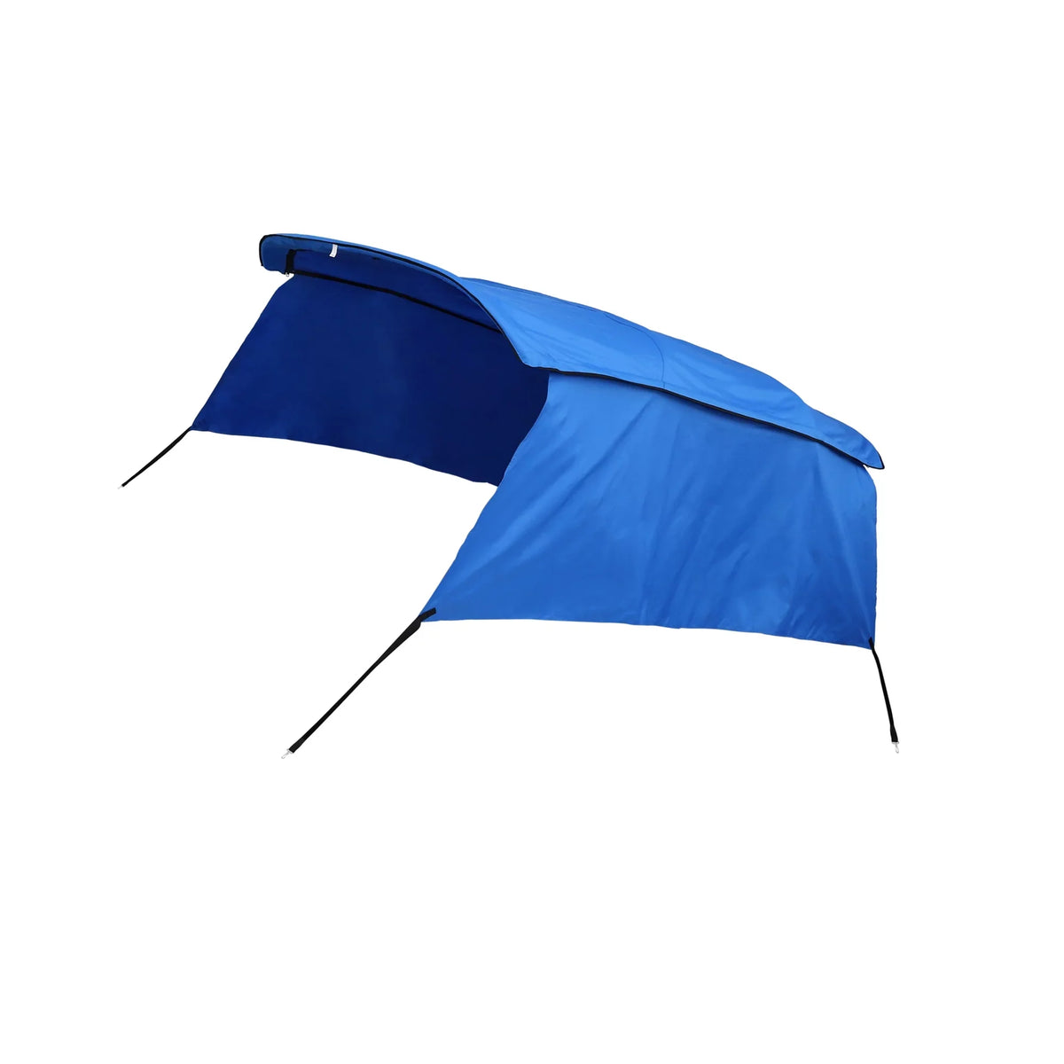 Unique Bargains 4Bow 8'Lx54"Hx67"-72"W Bimini Top Canvas With Detachable Side Blocks Blue