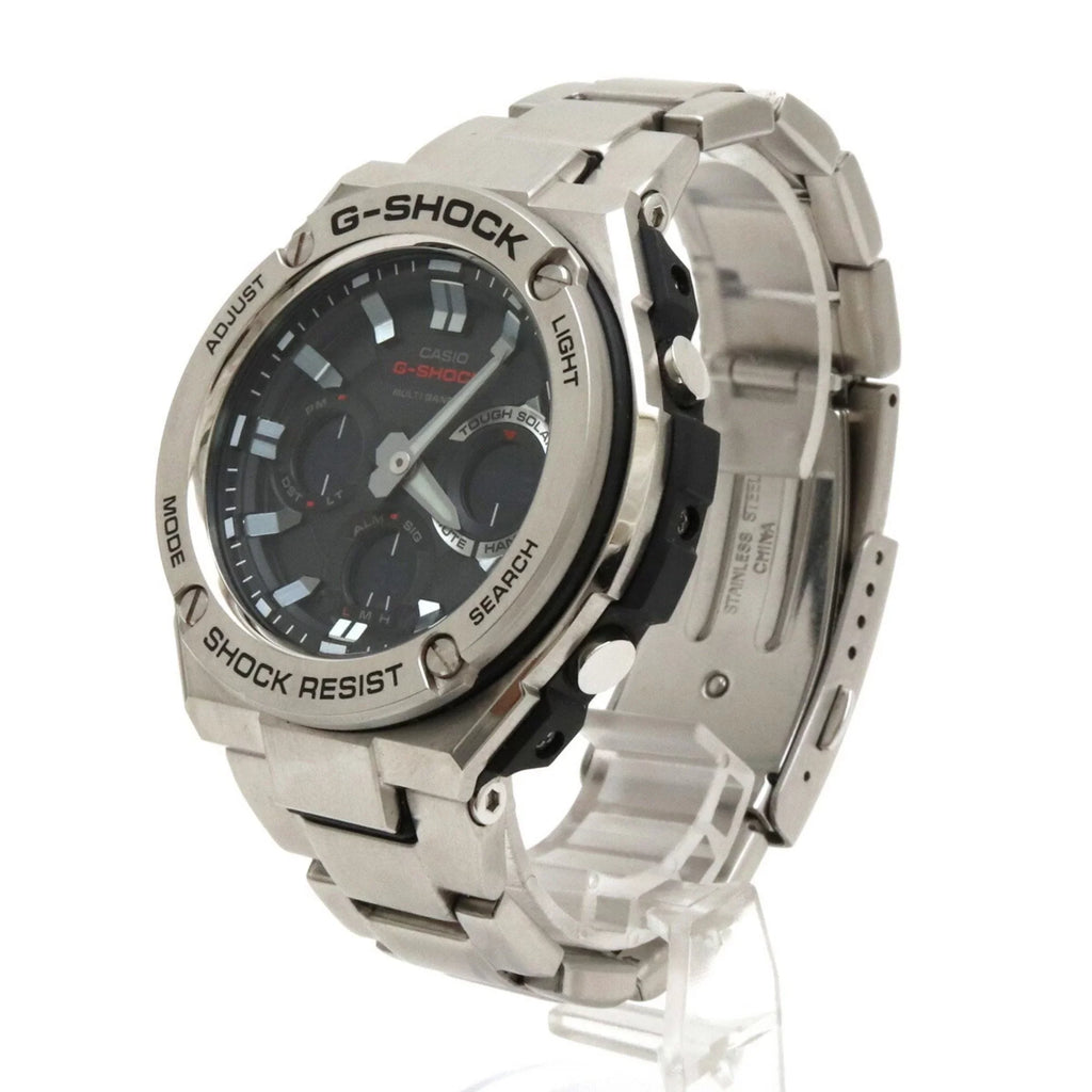Pre-Owned Watch CASIO Casio G-Shock G-STEEL G steel tough solar multiband 6 SS black men's GST-W110D (Good)