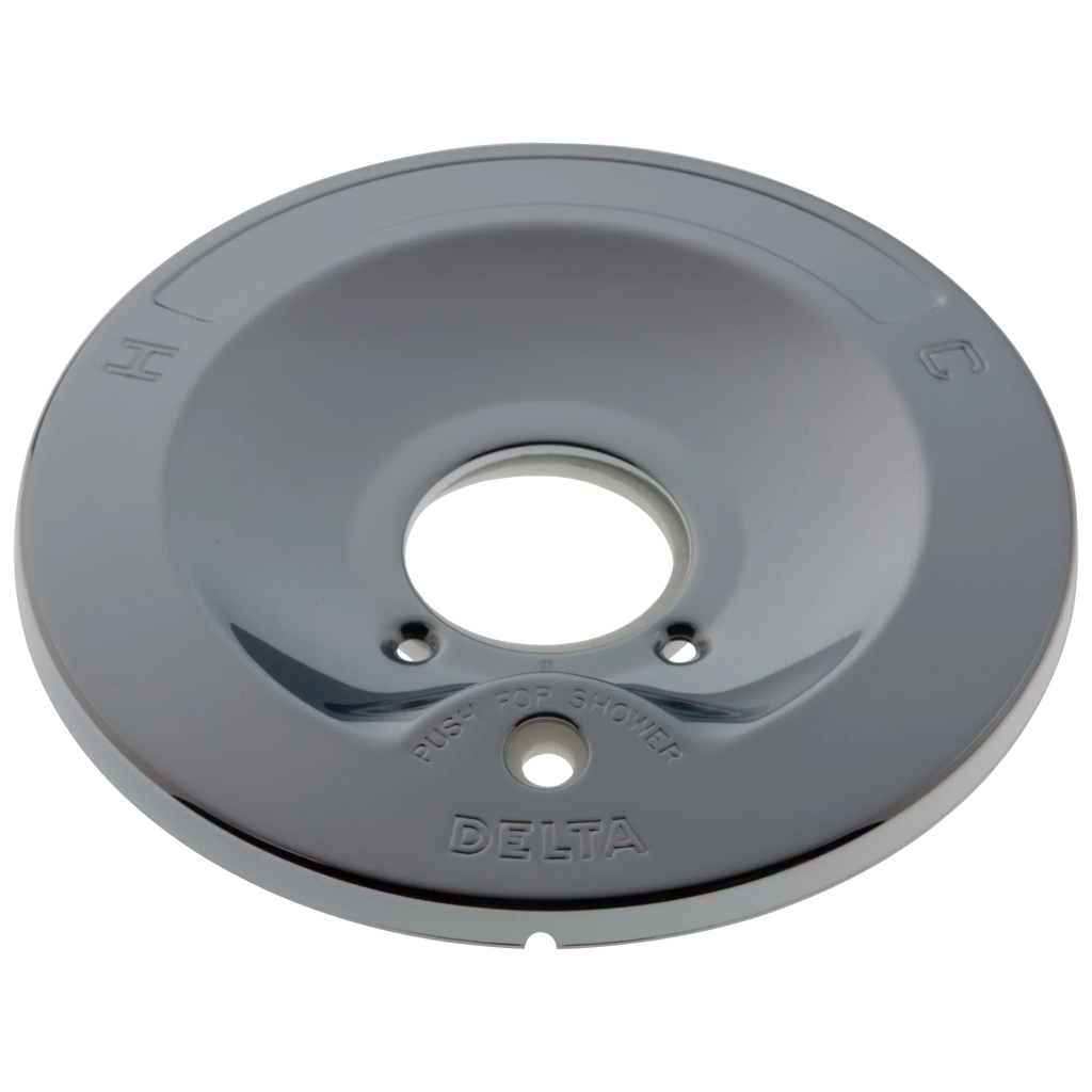 Delta Escutcheon with Push-Button Diverter for 600 Series Faucets in Chrome RP6046