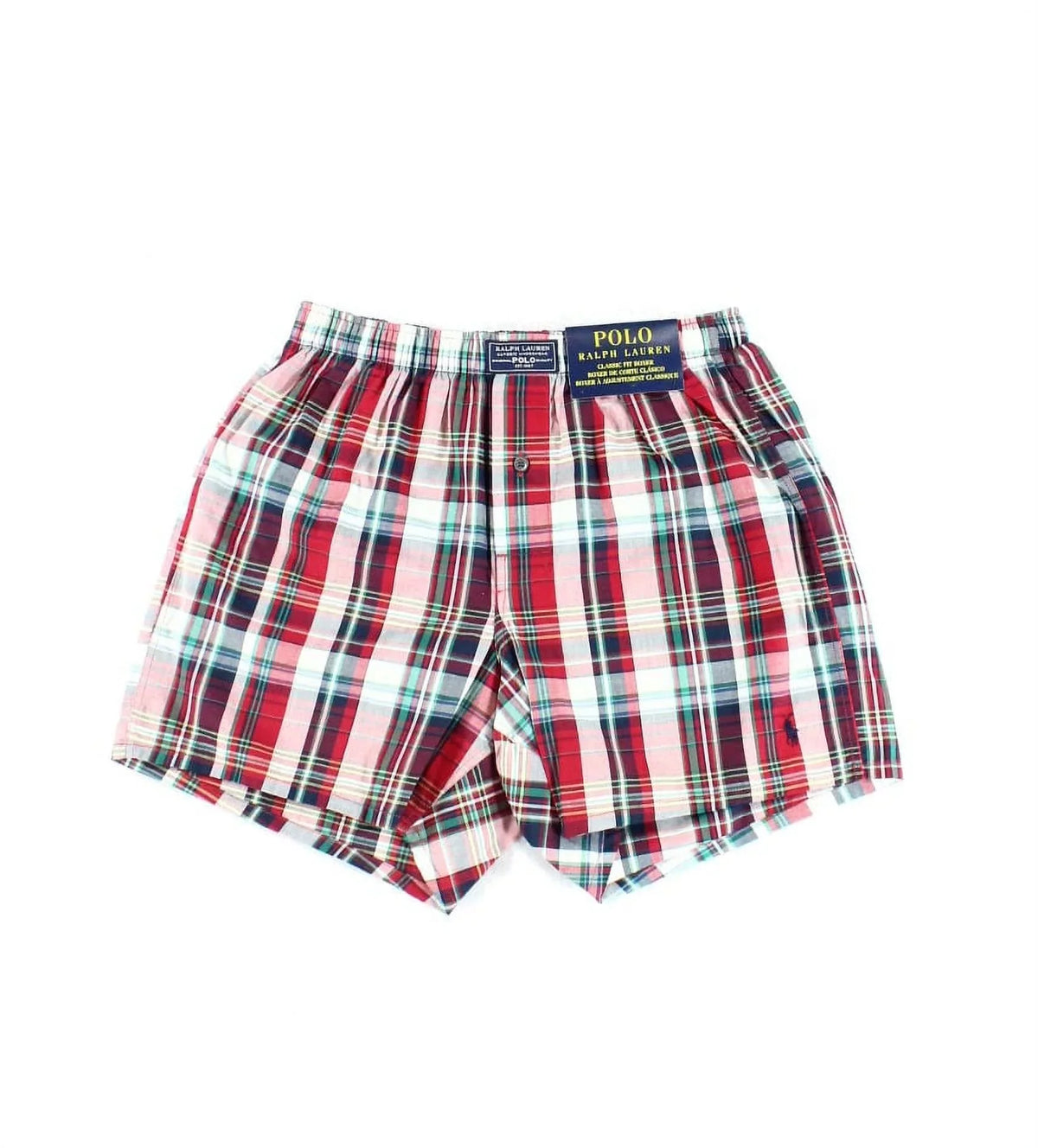 Polo Ralph Lauren NEW Red Mens Size Small S Plaid Boxer Underwear
