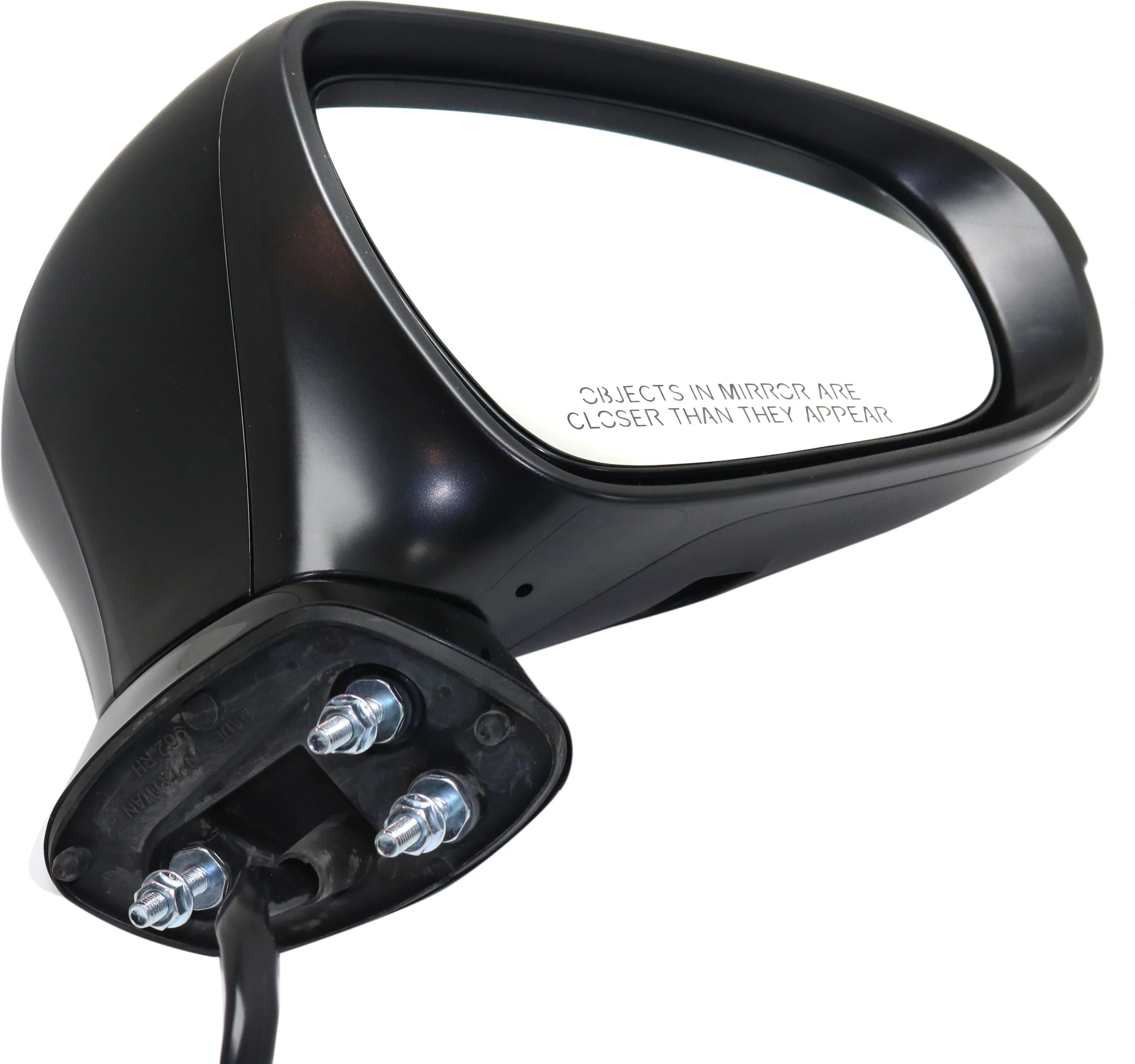 Mirror Fitting With 2014-2017 Lexus CT200h Right Passenger Side Heated In-housing Signal Light Textured Black Kool-Vue