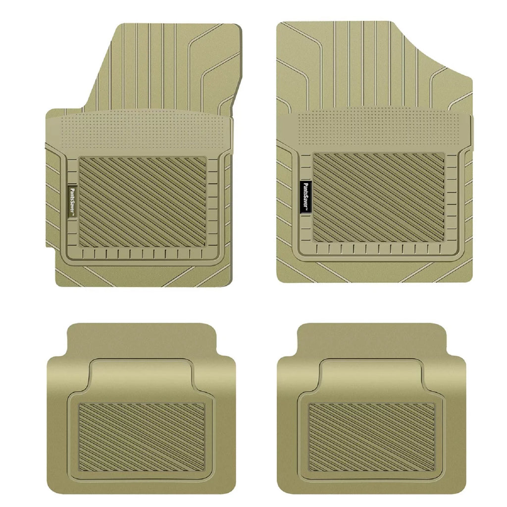 PantsSaver Floor Mats Custom Fit Car Mats for Genesis G70 2018-2023 All Environment Protection (Beige)