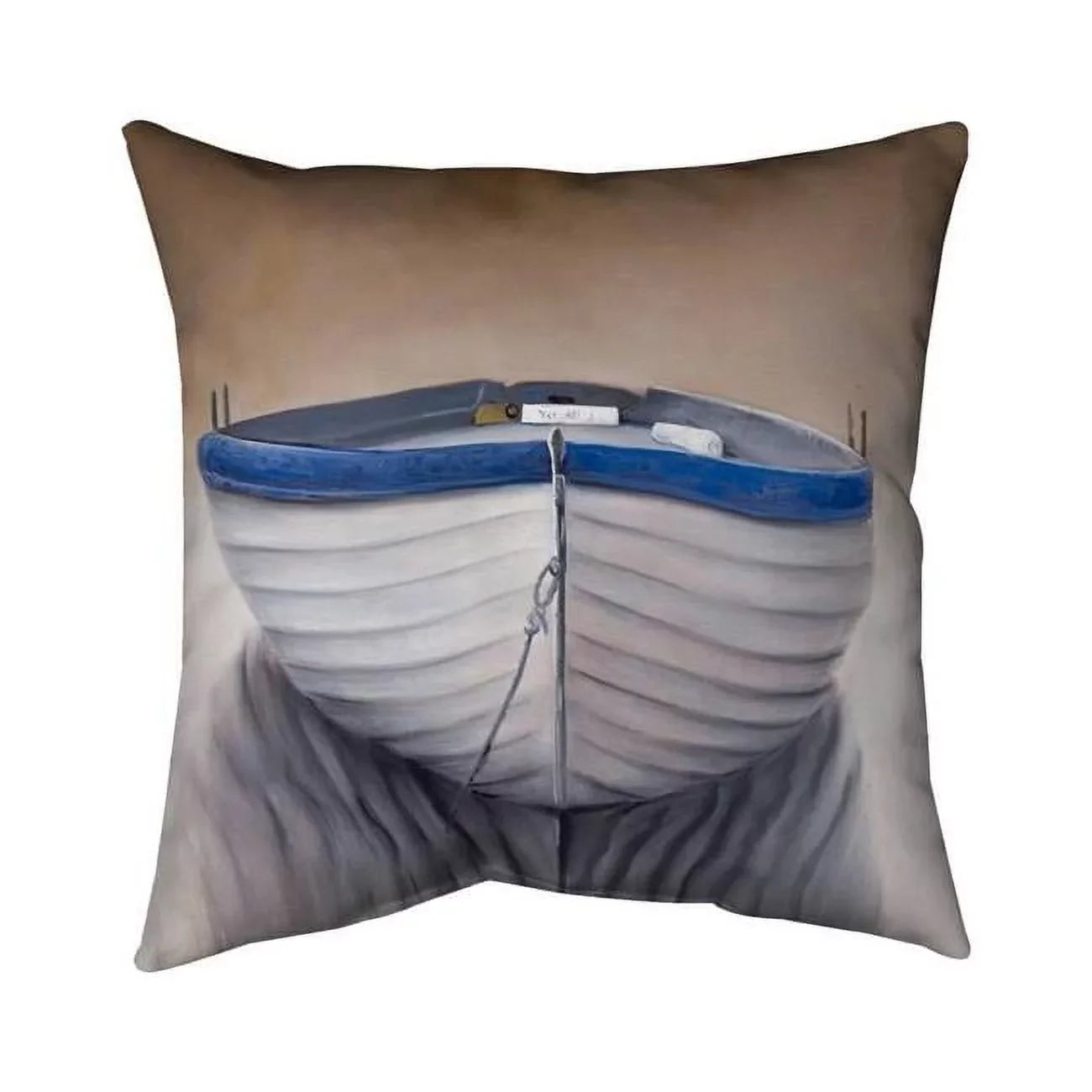 Begin Home Decor 5543-2020-CO53 20 x 20 in. Canoe Watercraft Sided Print Indoor Pillow Shield