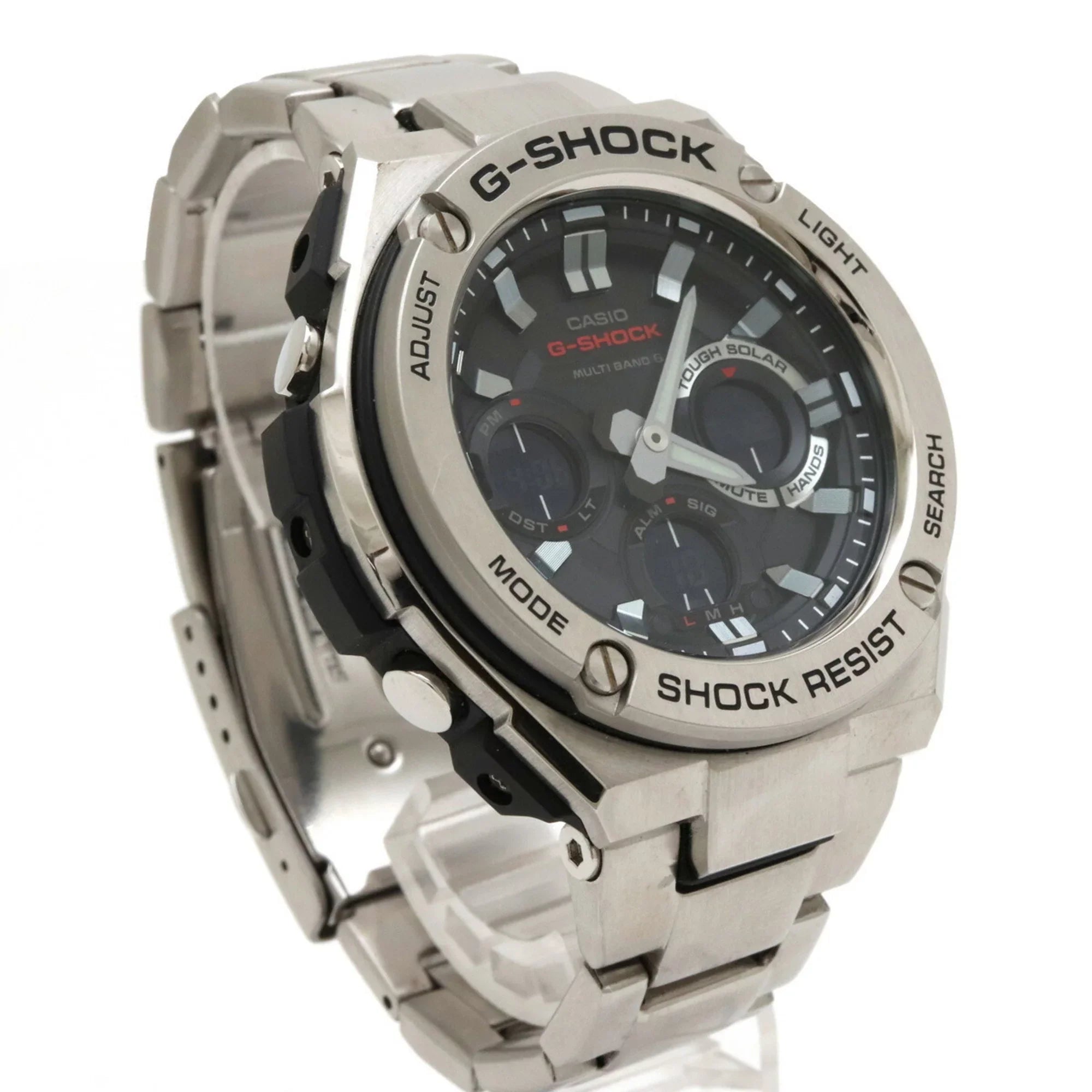 Pre-Owned Watch CASIO Casio G-Shock G-STEEL G steel tough solar multiband 6 SS black men's GST-W110D (Good)