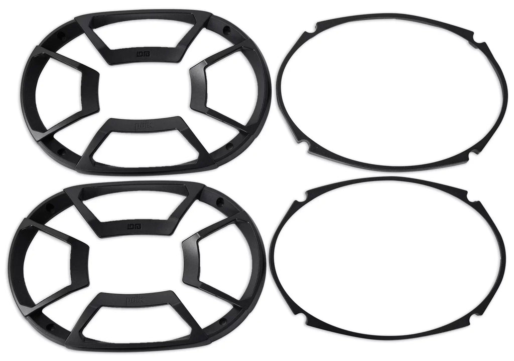 2) Polk Audio DB692 6X9" 450w Car Ship Speakers+Headphones