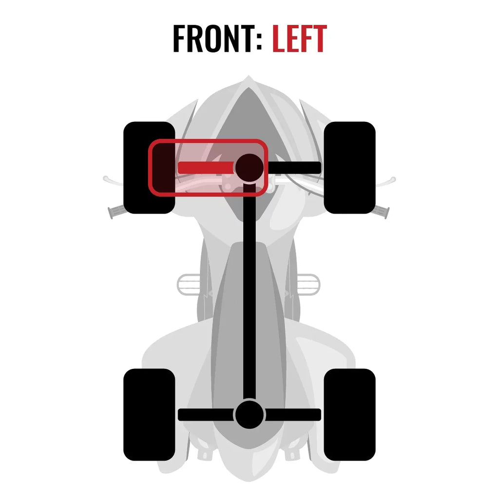 Sixity XT Front Left Axle Fitting with Can-Am Commander 1000 2015 - LTD 4X4