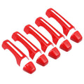 Red Door Handle Trim Coating Kit and Tailgate Handle Shield for Jeep Wrangler JL JLU 2 & 4 Doors 2018-2021