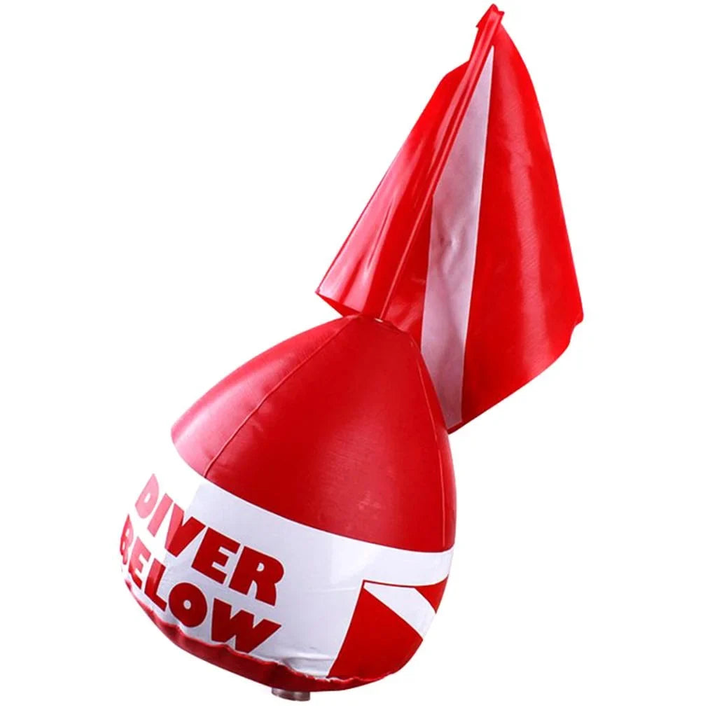 Inflatable Dive Buoy With Snorkel Scuba Diving Surface Marker Safety Outdoor Accessories
