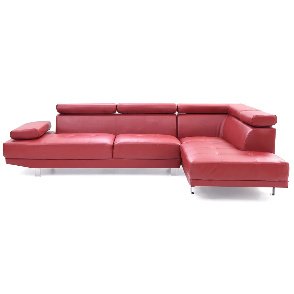 Homestock Antique Ambiance G456-SC Sectional ( 2 Boxes) , Red